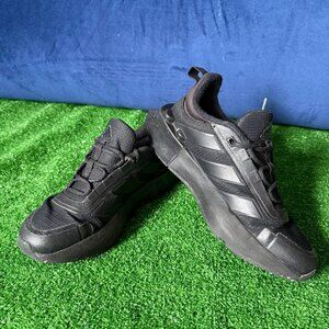 Adidas x LEGO Tech RNR Low Triple Black Running Sneakers Shoes Kids Size 3.5